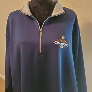 Houston Astros 1/2 zip pullover sweatshirt size 2X.